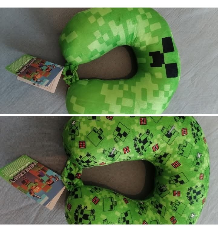 Coussin de voyage mincraft neuf 