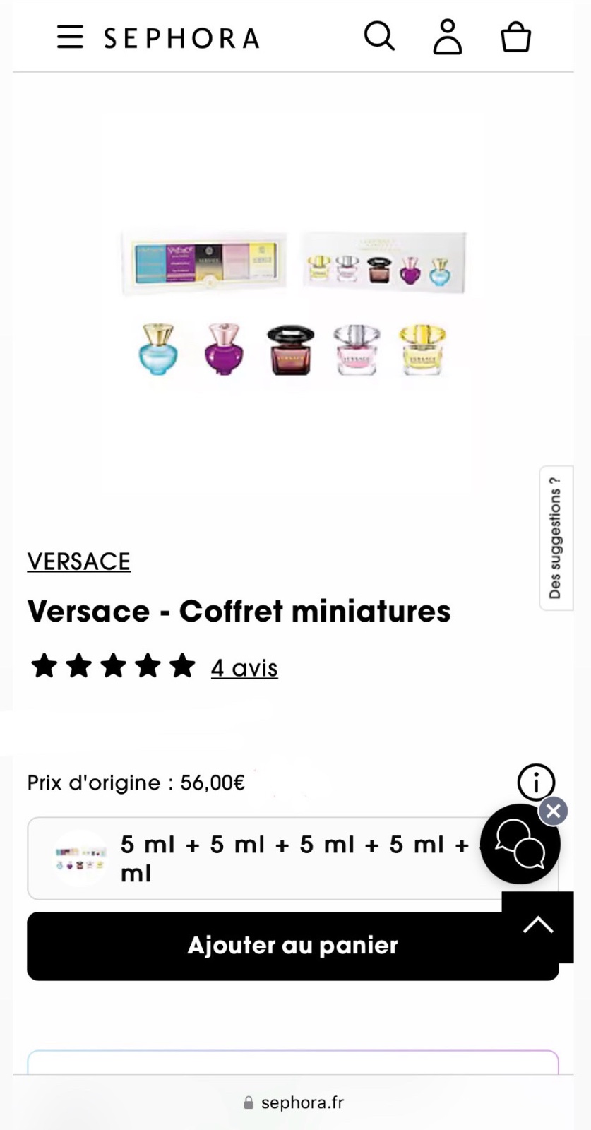 Versace - Coffret miniatures