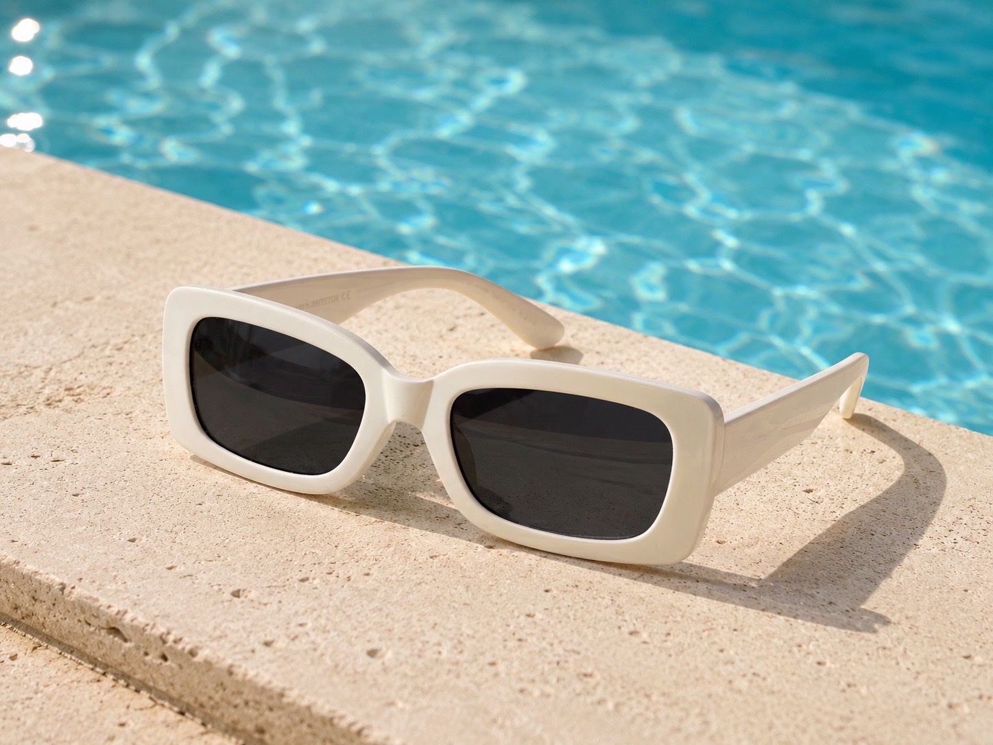 Shein Paire De Lunette De Soleil De Protection Uv De Style Rétro À Monture Carrée