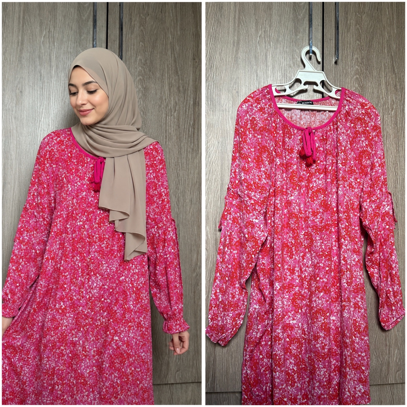 Chemise/Tunique Femme Fleurie Rose – Style Modeste et Élégan
