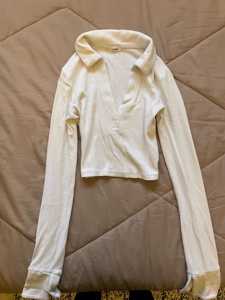 Crop top blanc