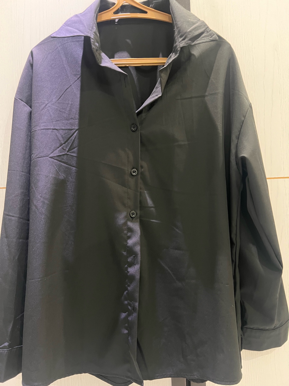 Chemise noir oversize