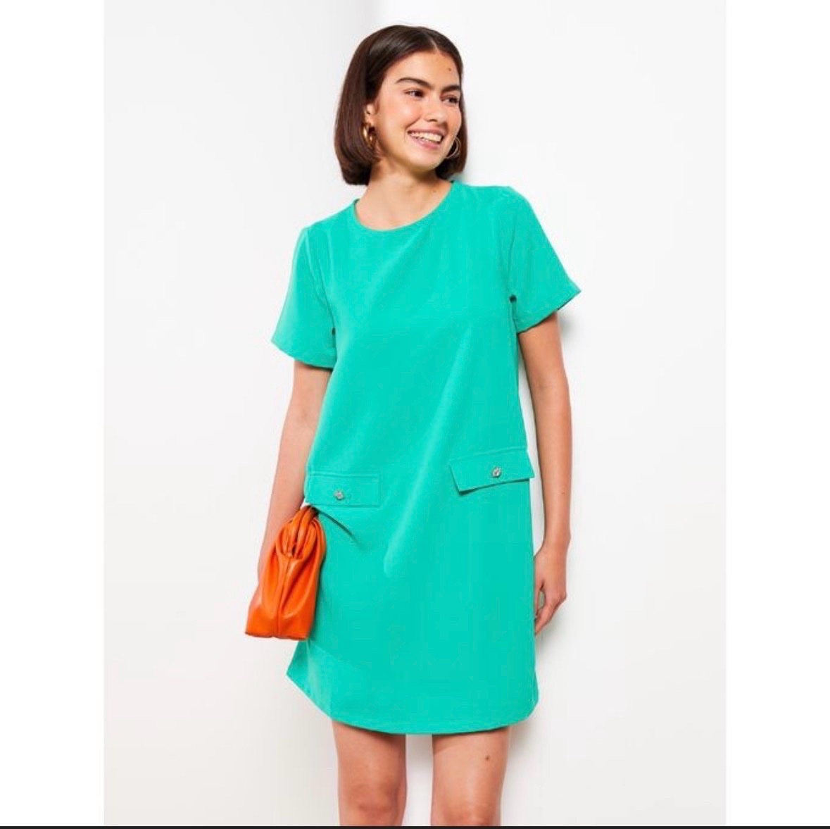 Robe Trapèze Verte