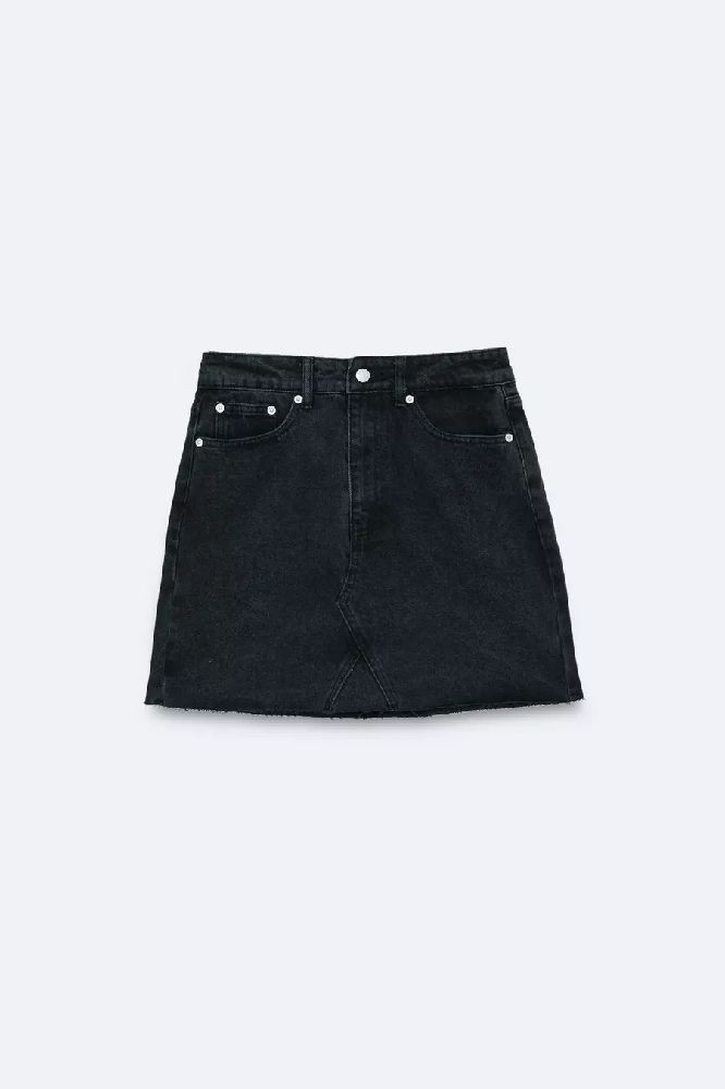 Denim mini skirt