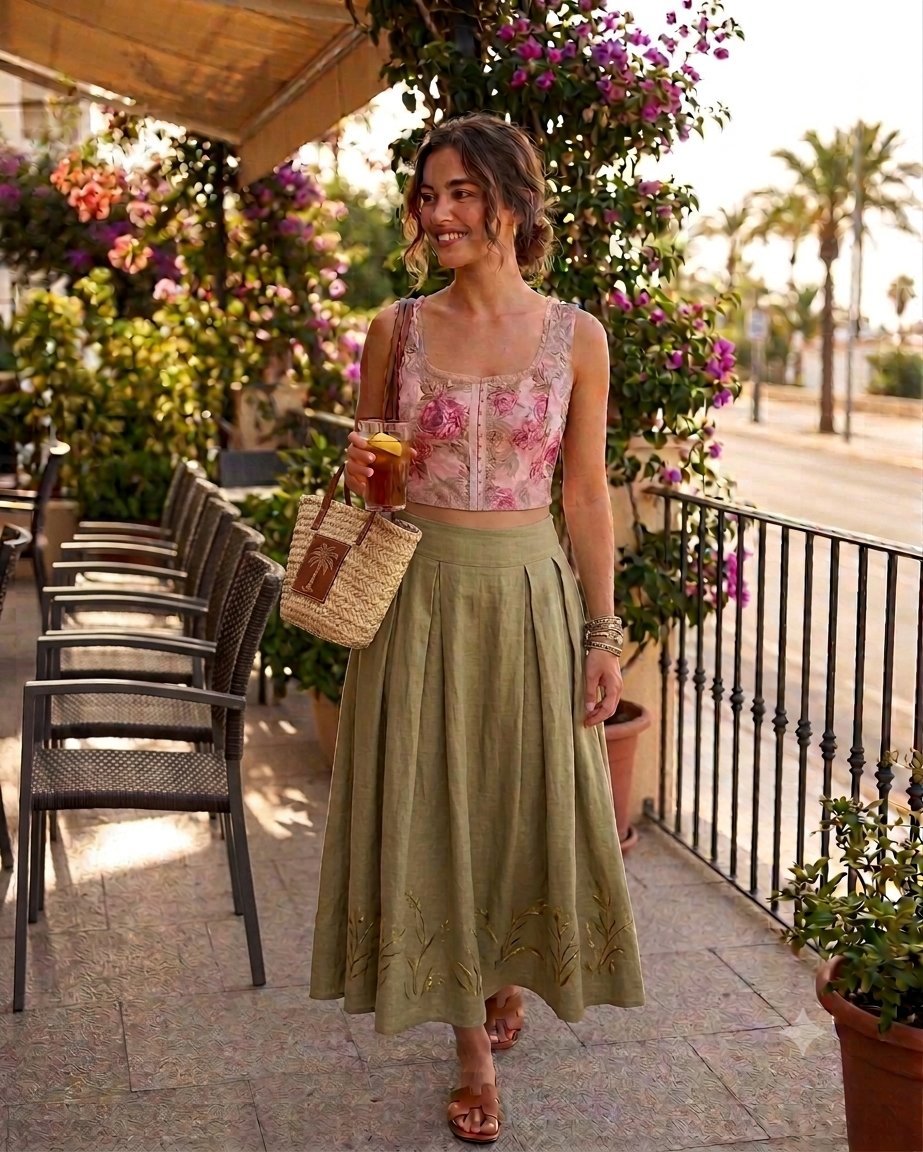 Crop top style corset 