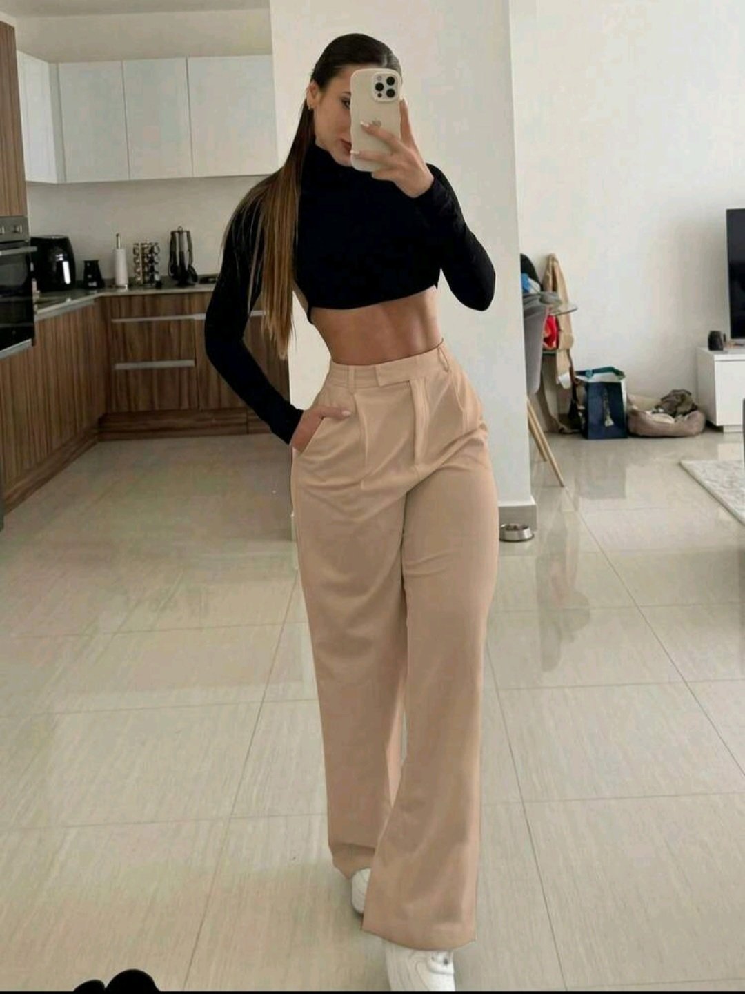 Beige Wide Leg Pants 🤎✨ 