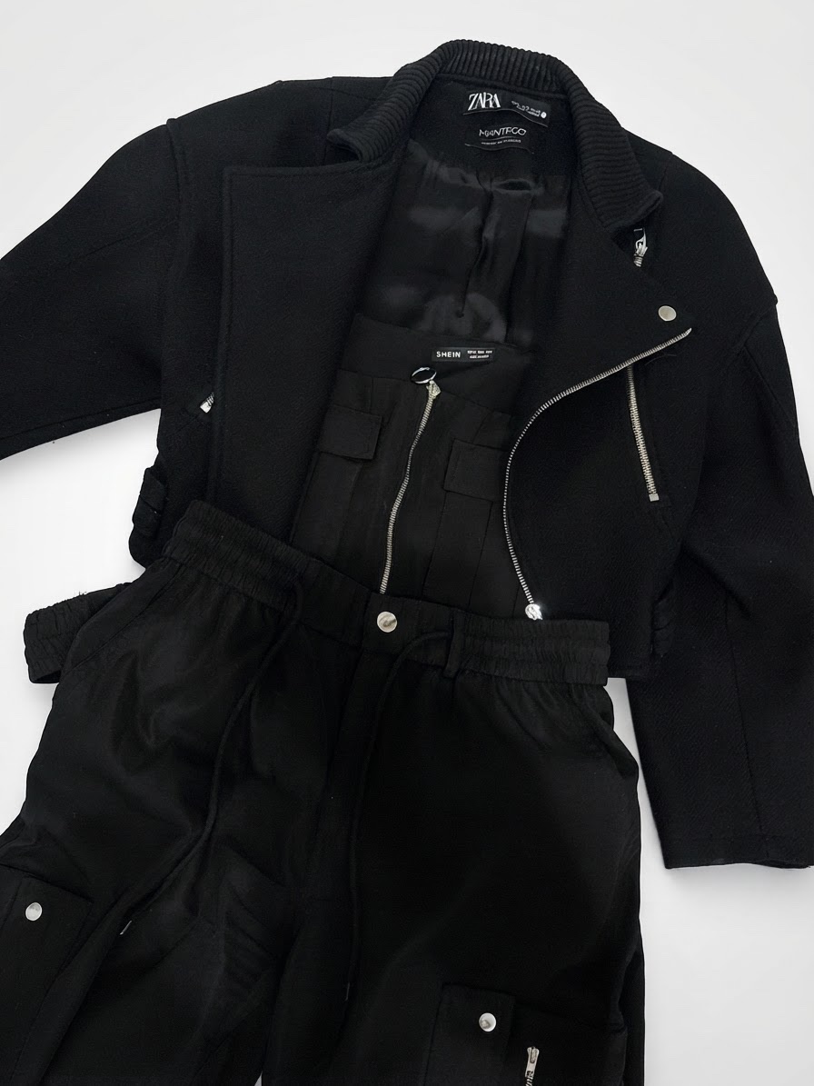 Veste noire style and/ou rock 