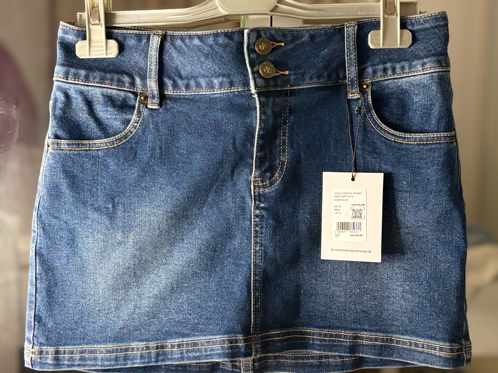 Mini-jupe Denim Foncé