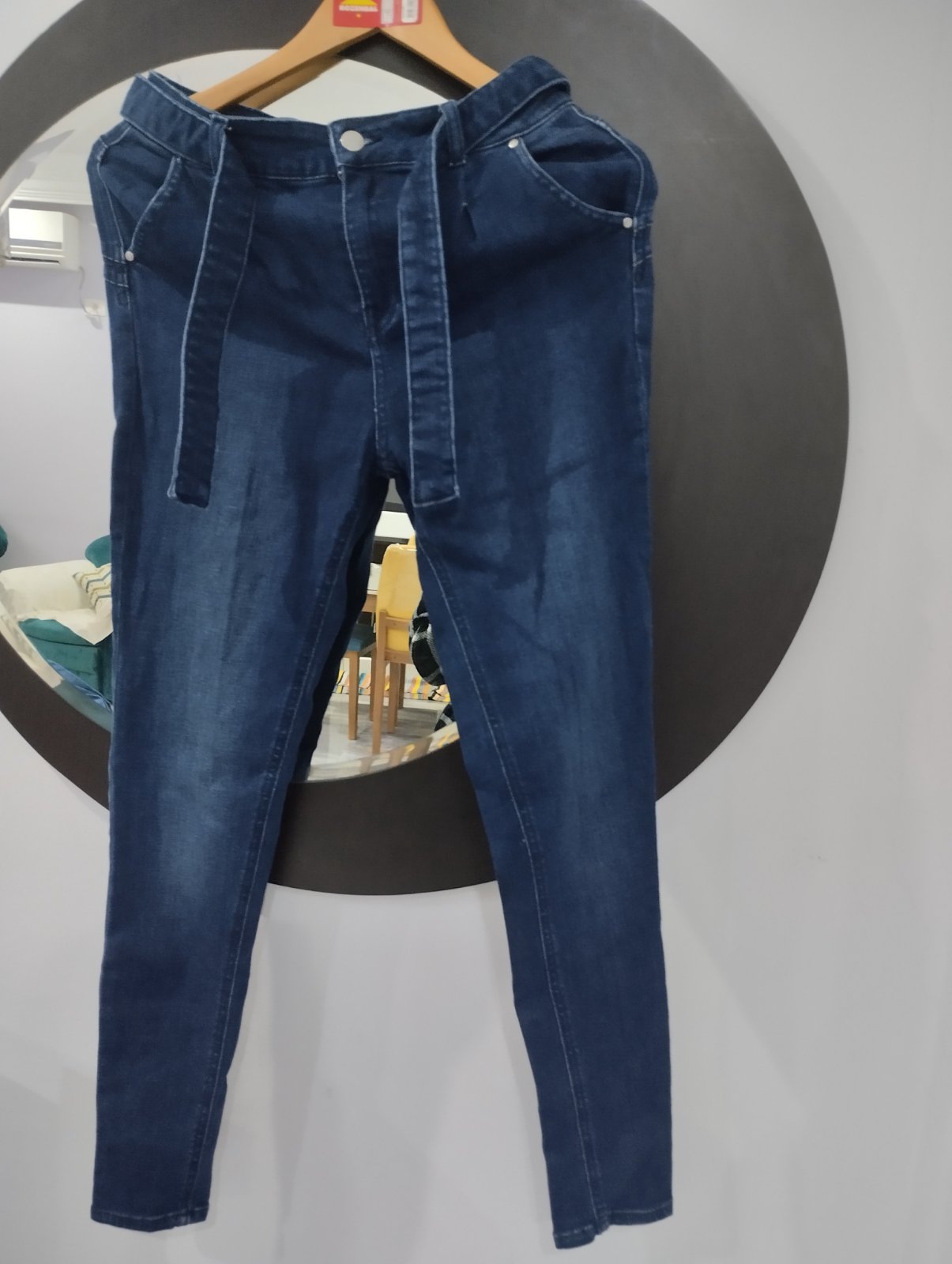 Reverso skinny pants avec ceinture 