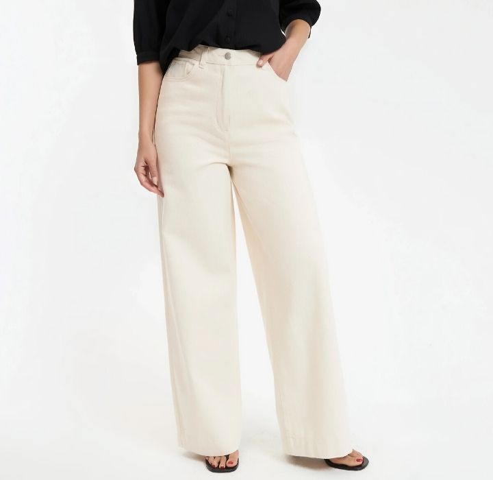 La redoute pantalon large taille haute