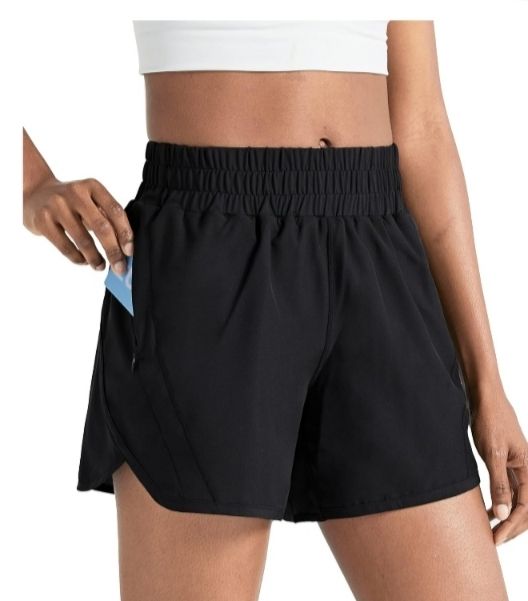 Extra High-Waisted Crinkle Run Shorts