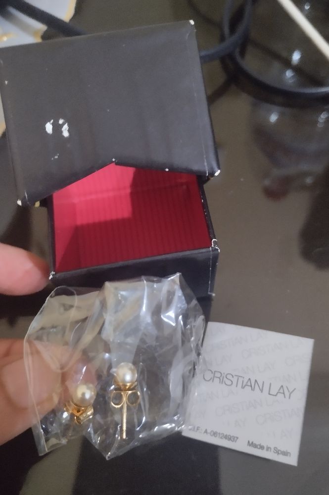 Boucles d'oreilles Plaqué Or Cristian lay neuves 