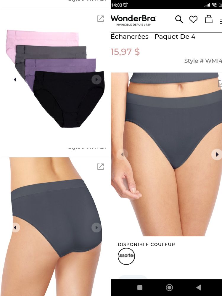 Culotte Hanes