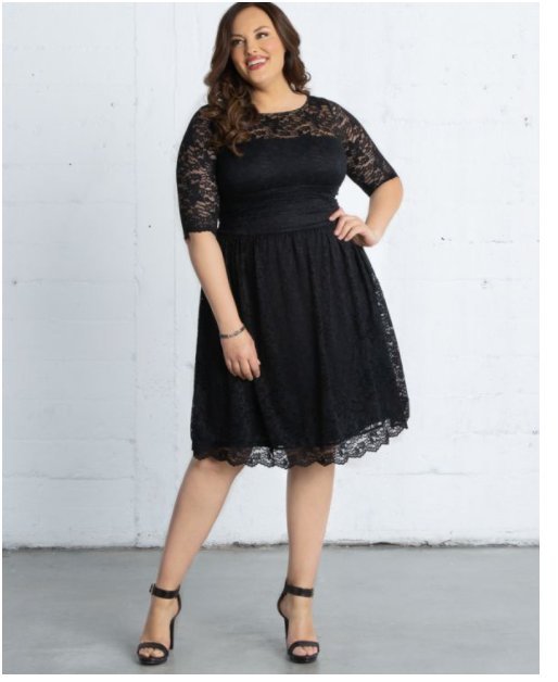 Robe en dentelle.