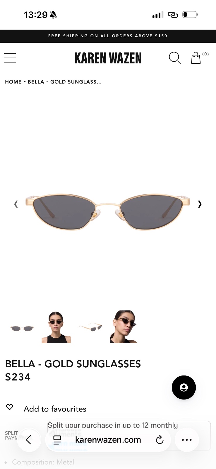 Karen Wazen sunglasess 🔥🔥Bella