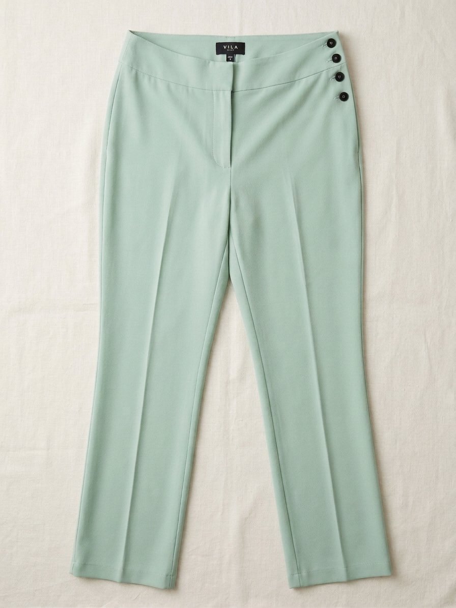 Magnifique pantalon coupe droite vert menthe (Mint Green) ! 💚  