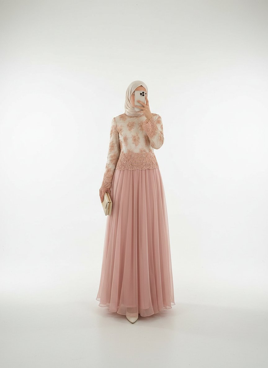 Robe soirée rose 