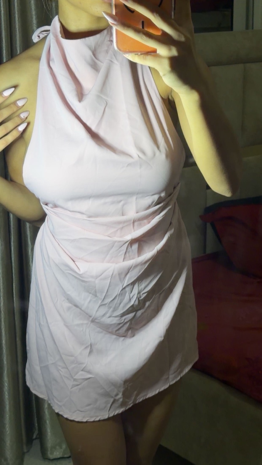 Mini robe rose
