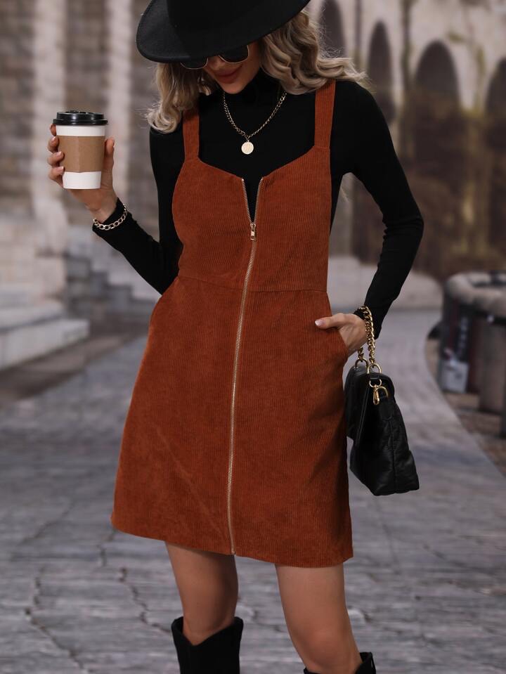 Robe salopette🤎shein