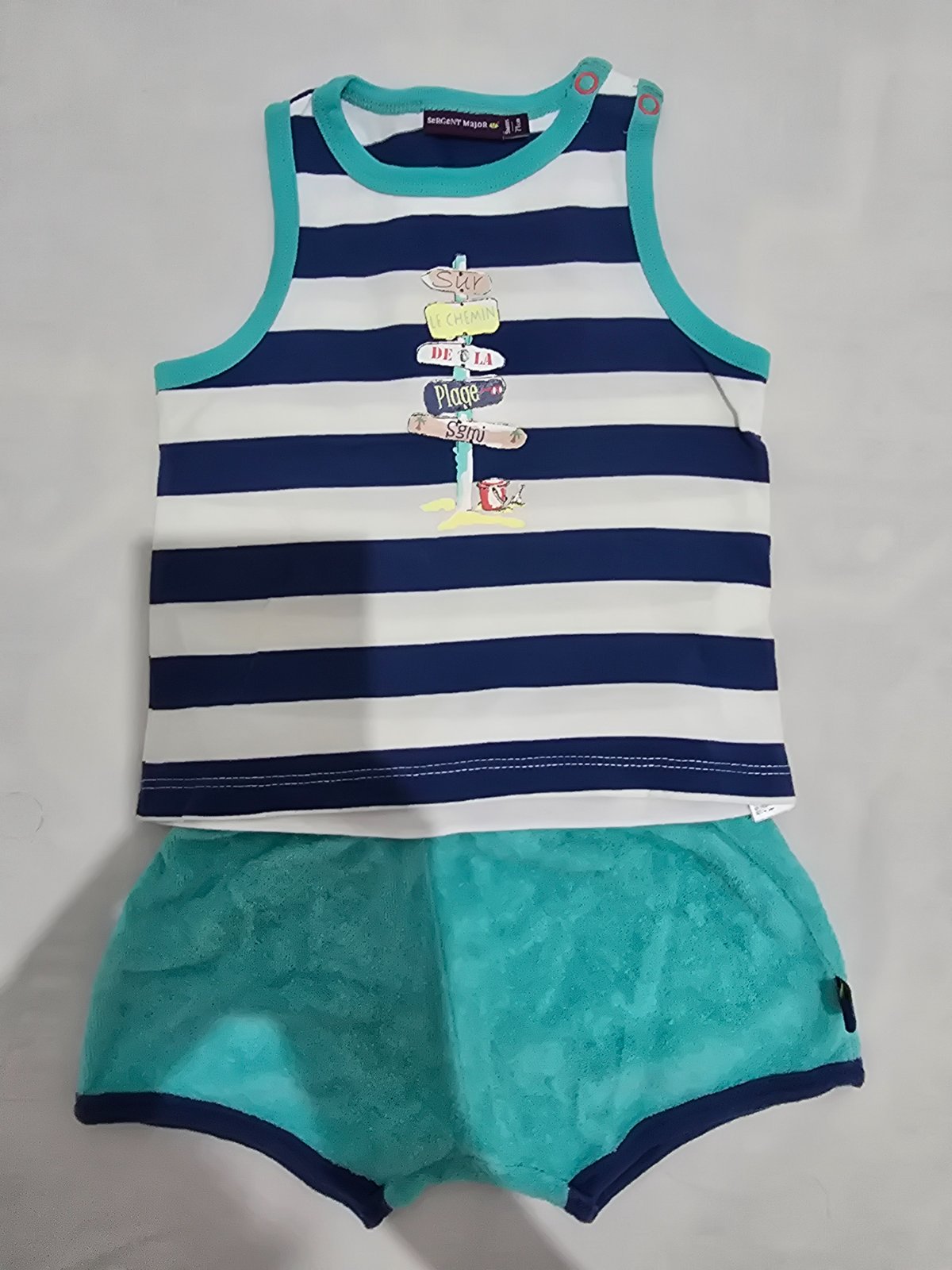 Tenue de plage Sergent Major 6-9mois