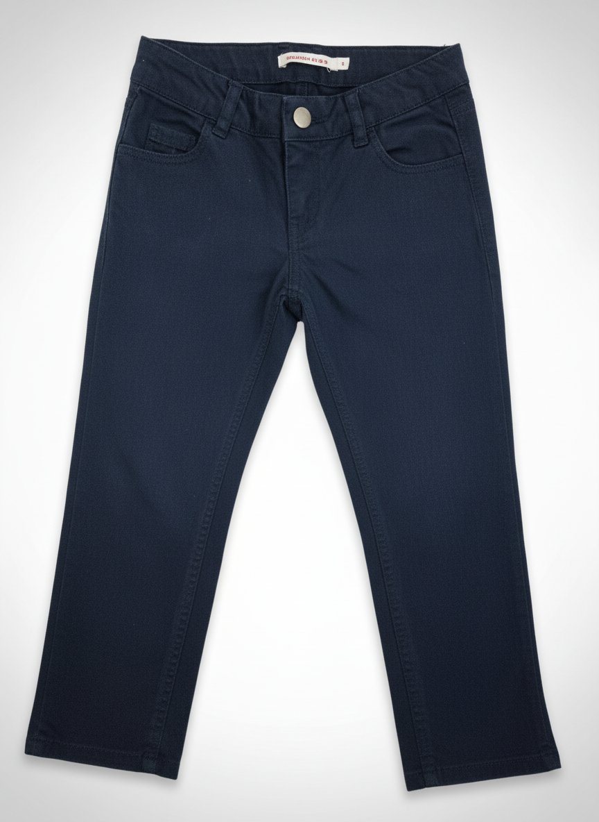 Pantalon bleu marine en coton Taille 3 ans ajustable