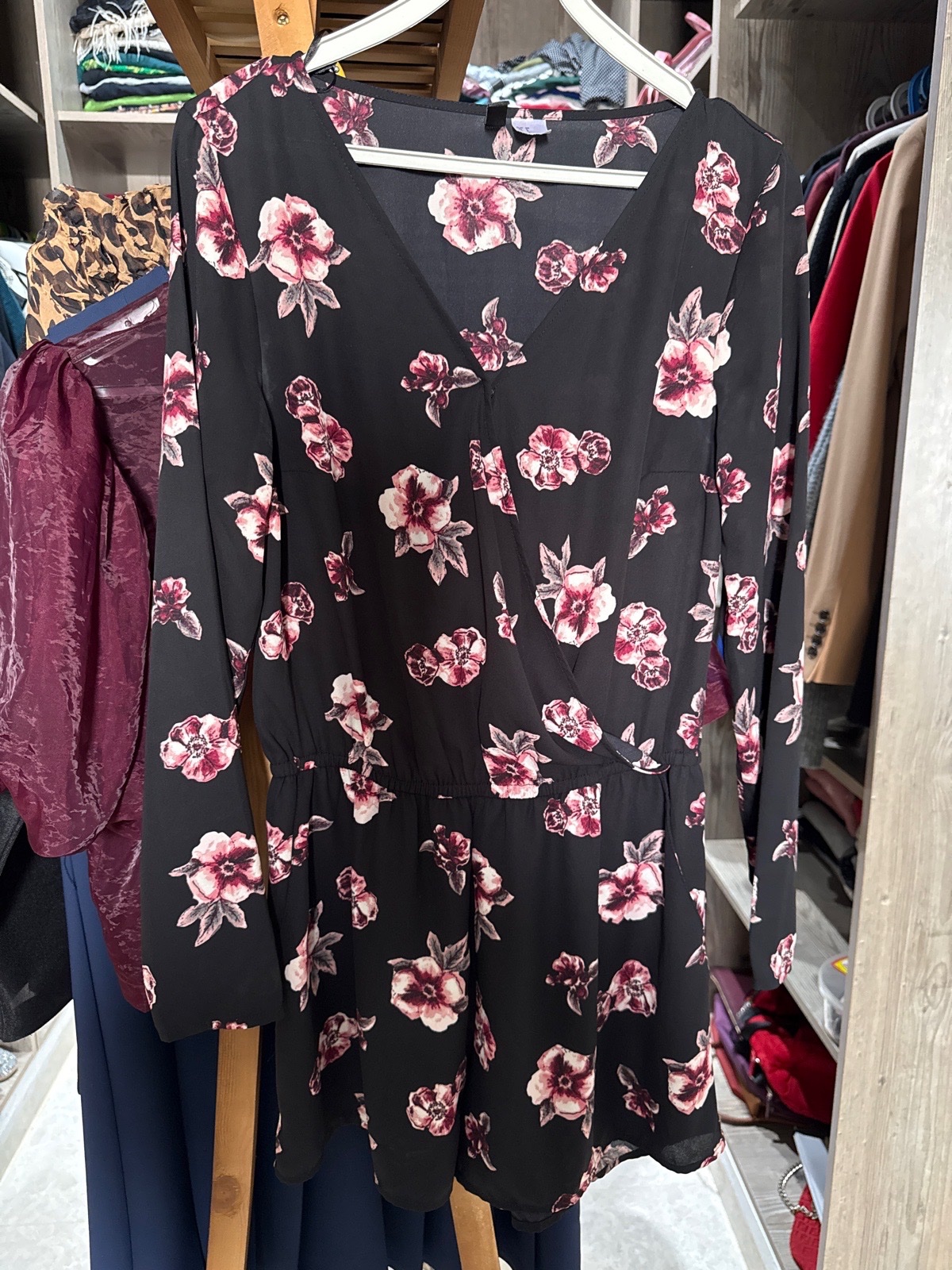 Combi short fleurie h&m