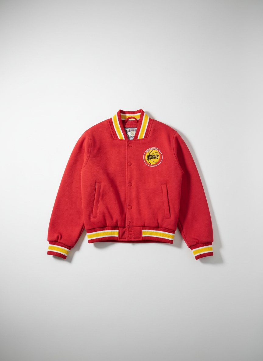 Veste rouge+ jaune  made in korea