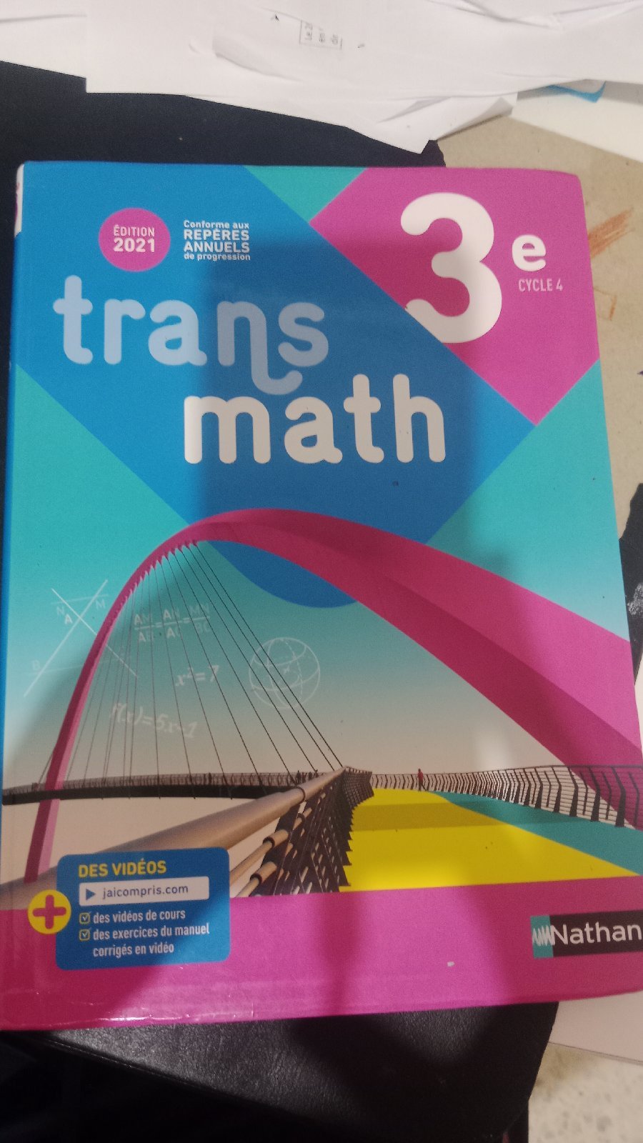 Manuel de math de 3 ème 