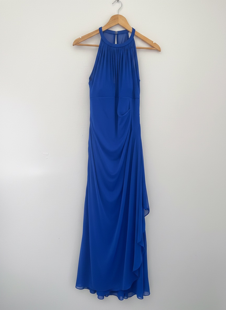Robe longue bleue