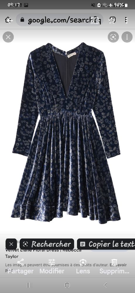 robe velour