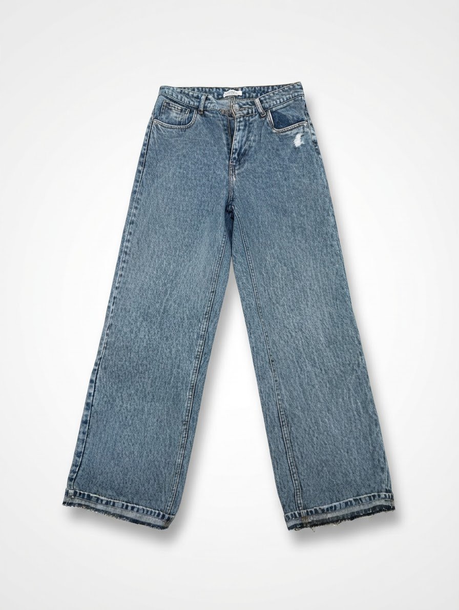 Jean wide-leg acid wash Stany Denim Collection
