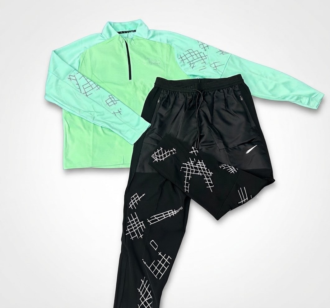Un. Pantalon running. Gris Nao Running