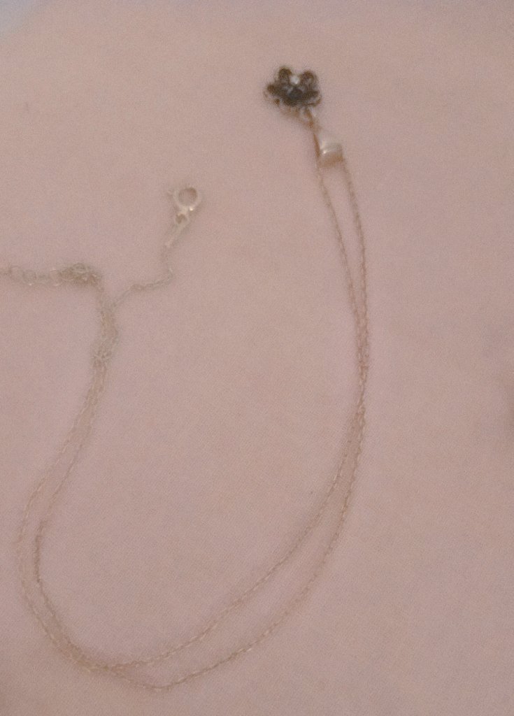 Jewelry flower silver set