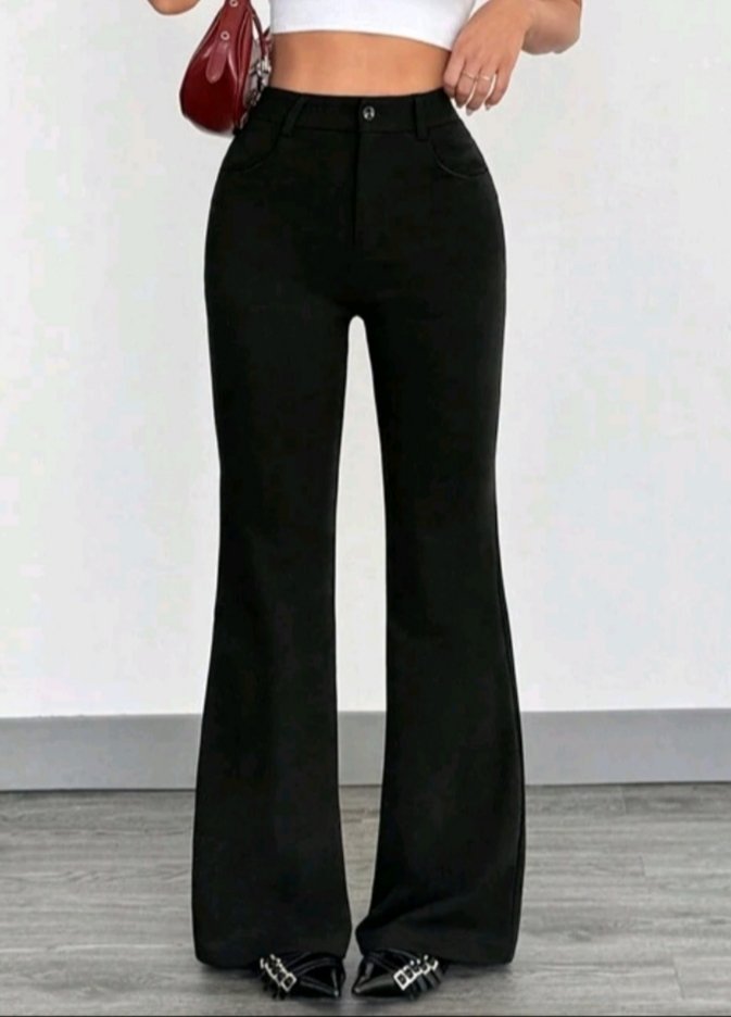 Pantalon noir élastique 