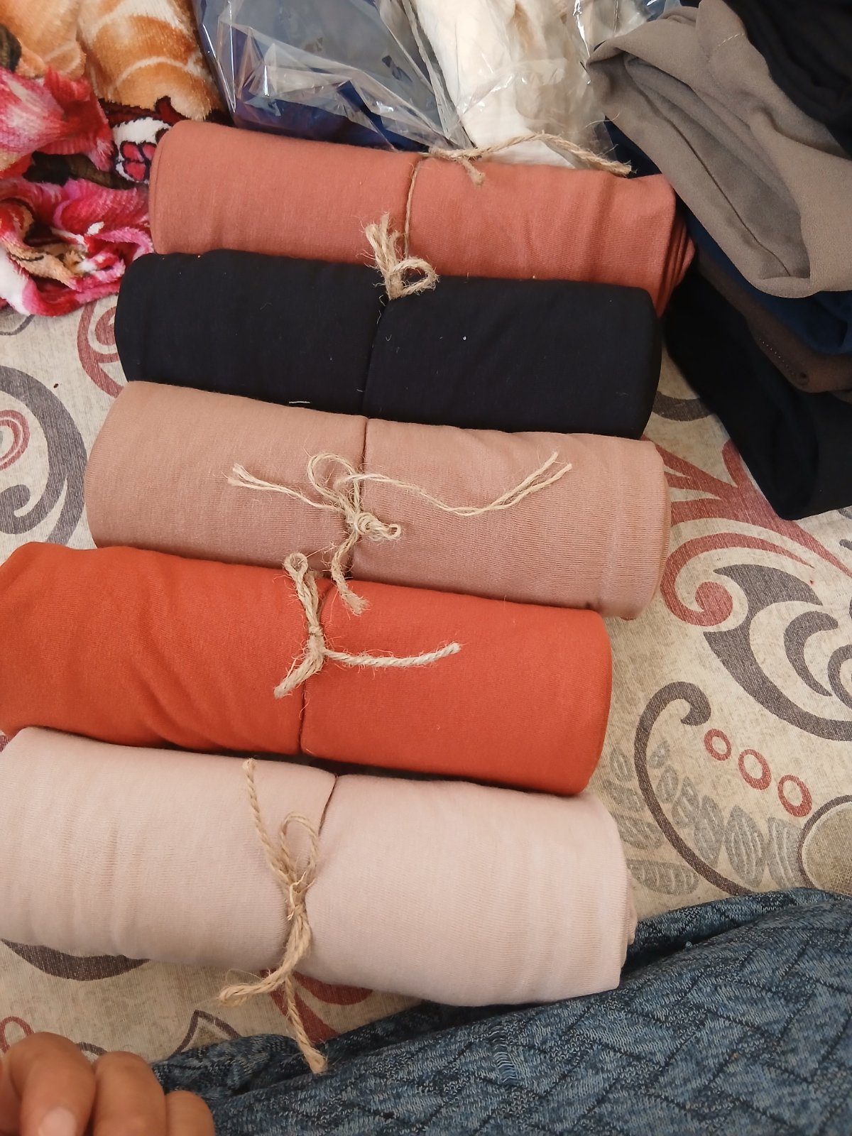 5 foulards cotton