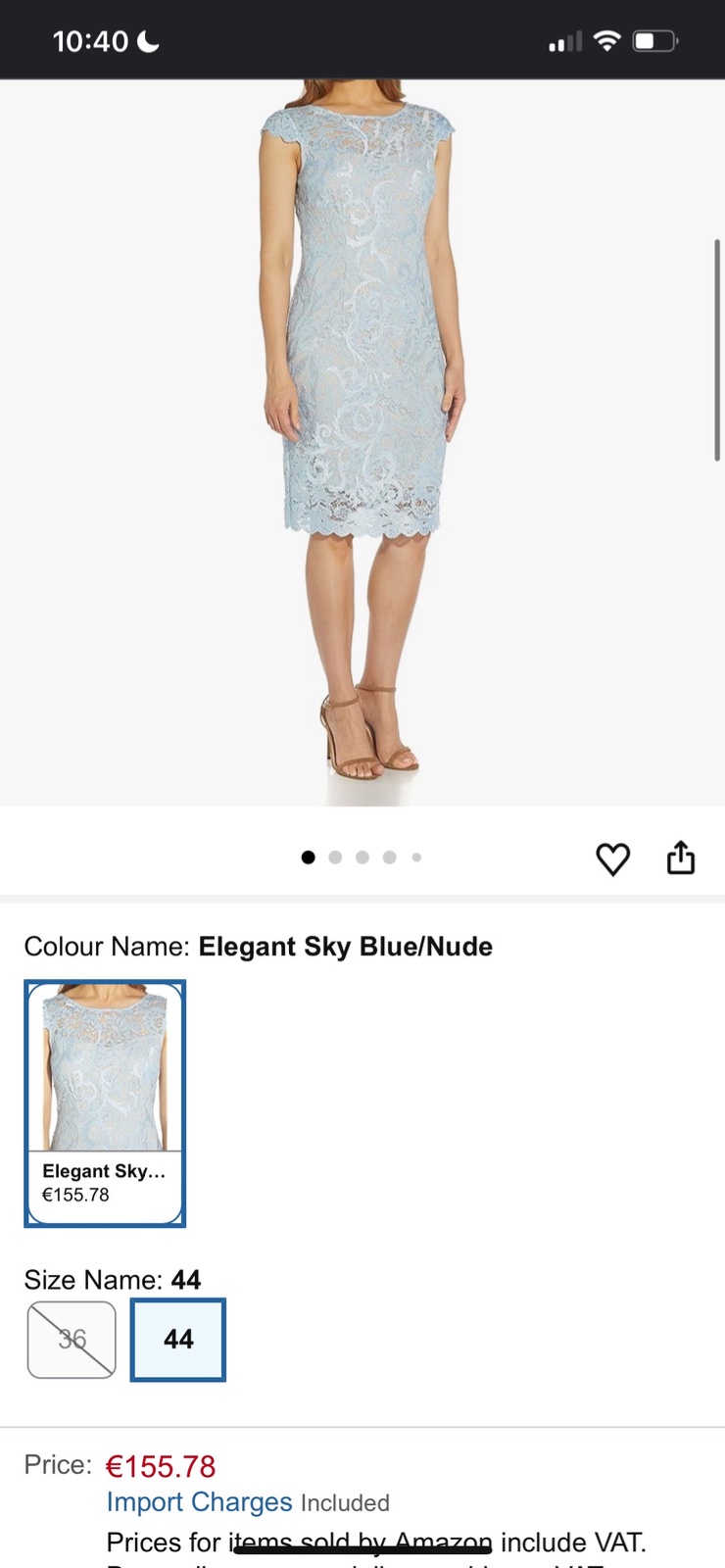 Robe bleu ciel taille s 