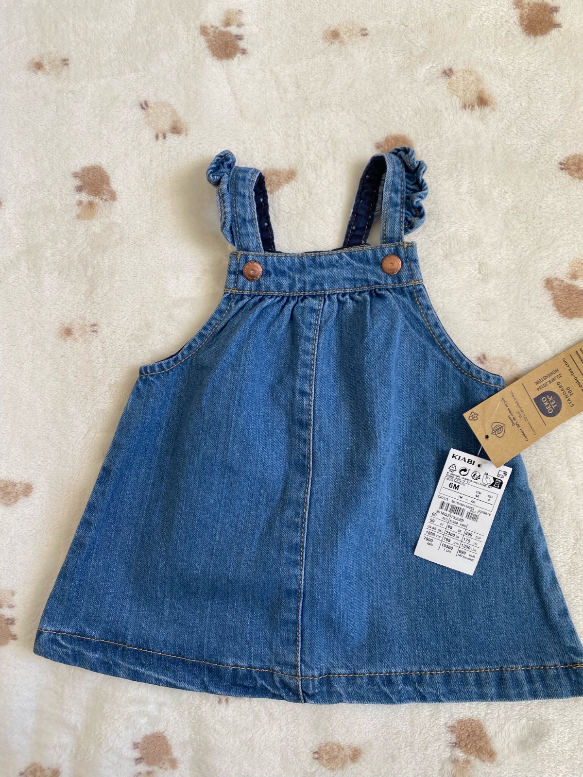 Robe djean bebe 6 mois / 8kg/ 68cm