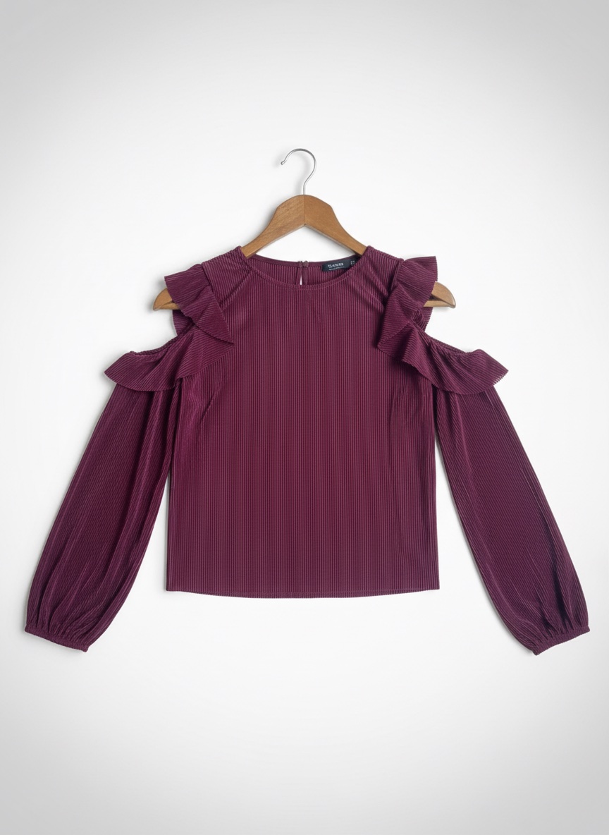 Pull violet sexy taille s