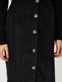 Jupe noir midi tissue gatifa 