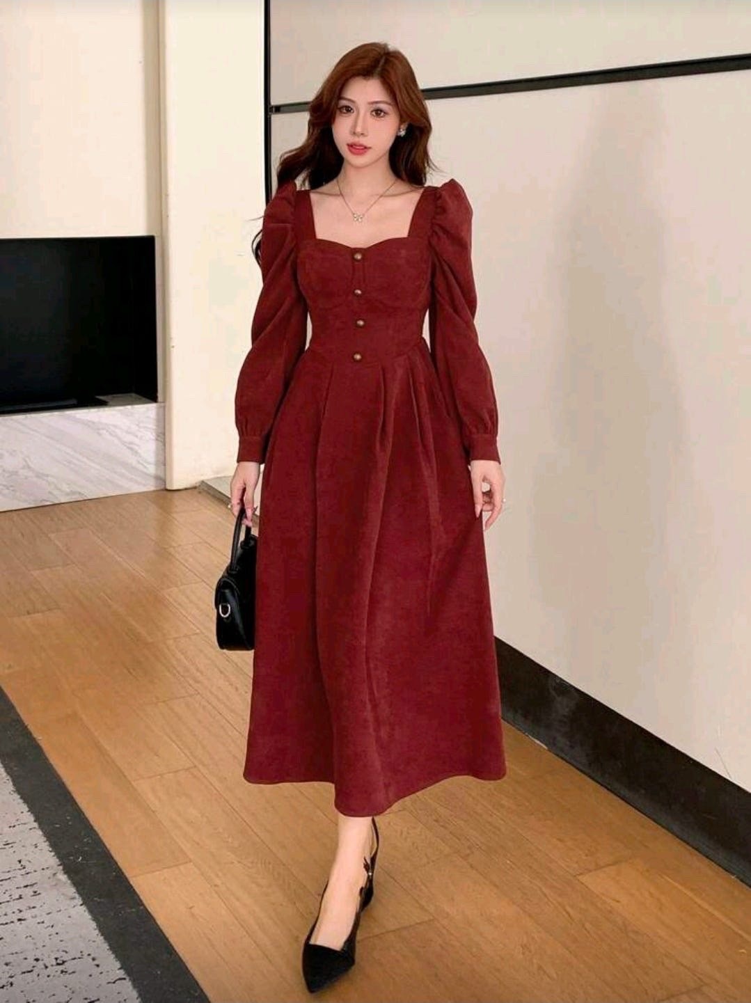 Robe shein rouge brique taille 36 profitez du 20%