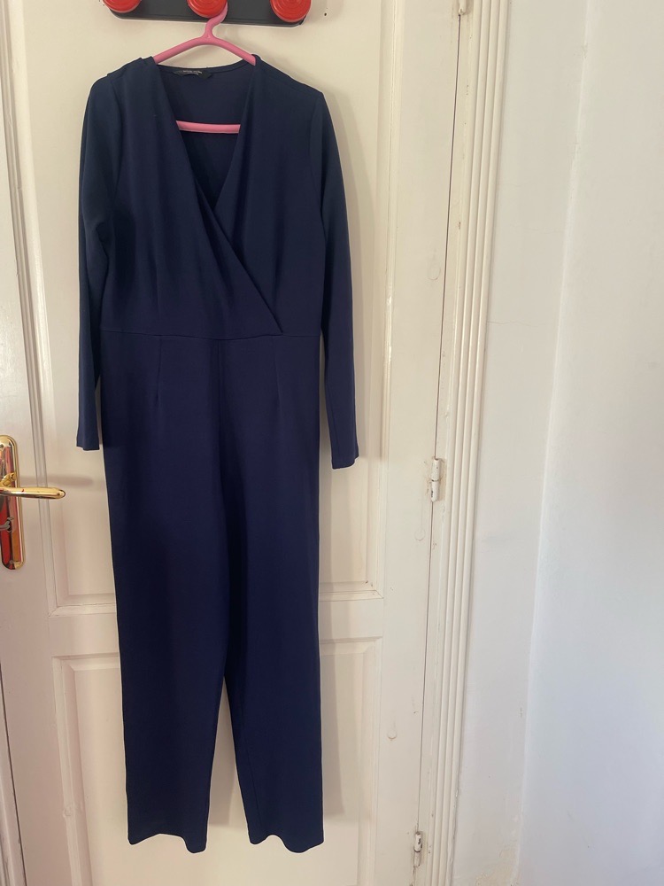 Combinaison bleu marine avec ceinture xl