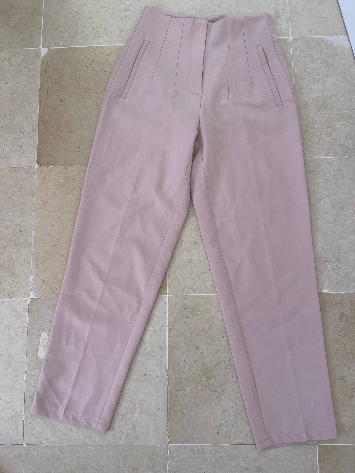 Pantalon coupe zara taille 36 rose 