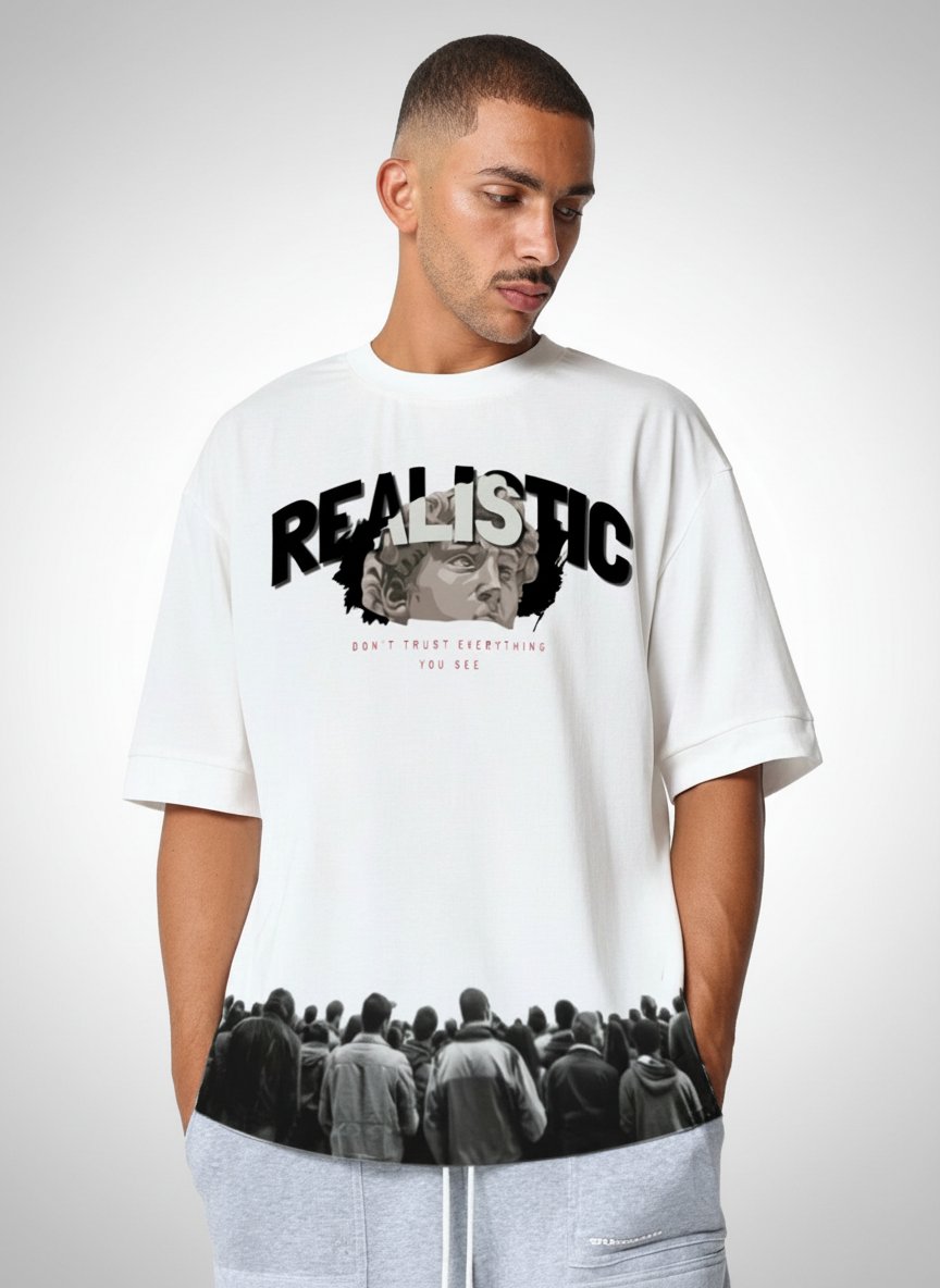 ' Don't trust everything you see ' Oversized T-Shirt Streetwear - Mode Aesthetique - Qualité Premium