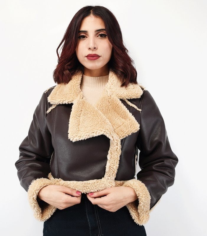 Veste  aviateur marron chocolat  🤎🍫