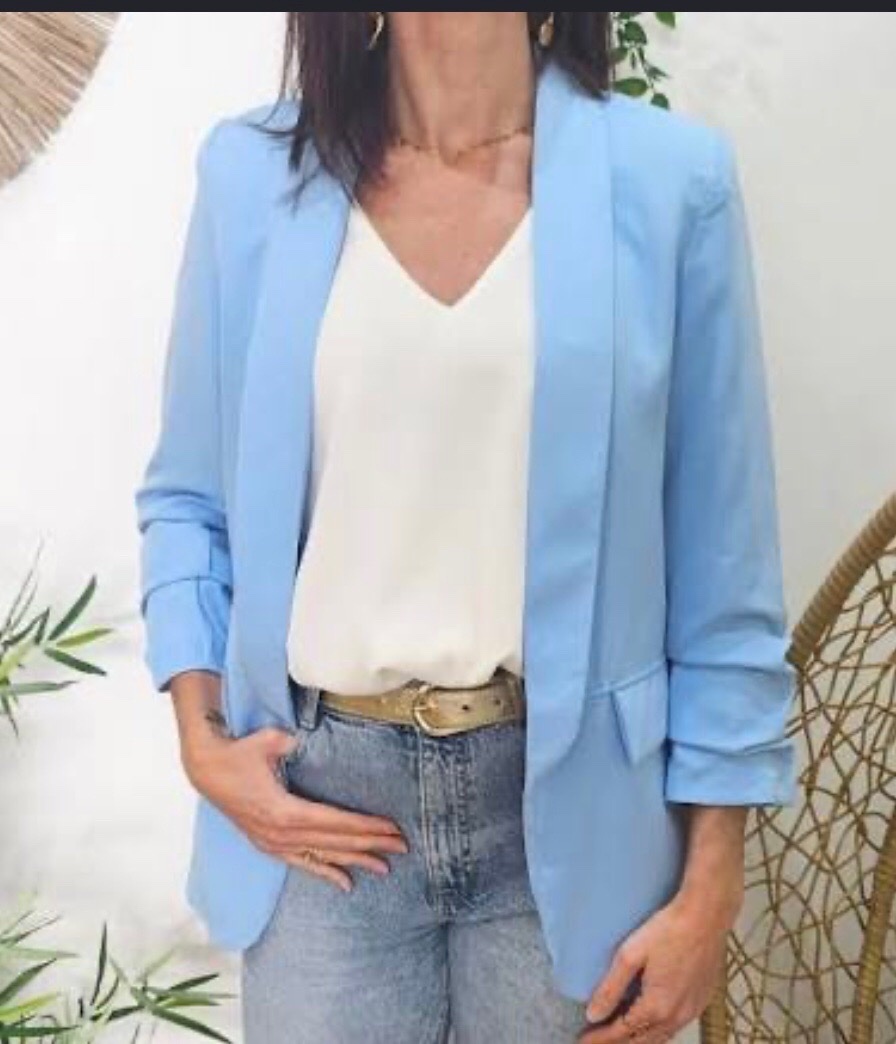 Blazer bleu ciel