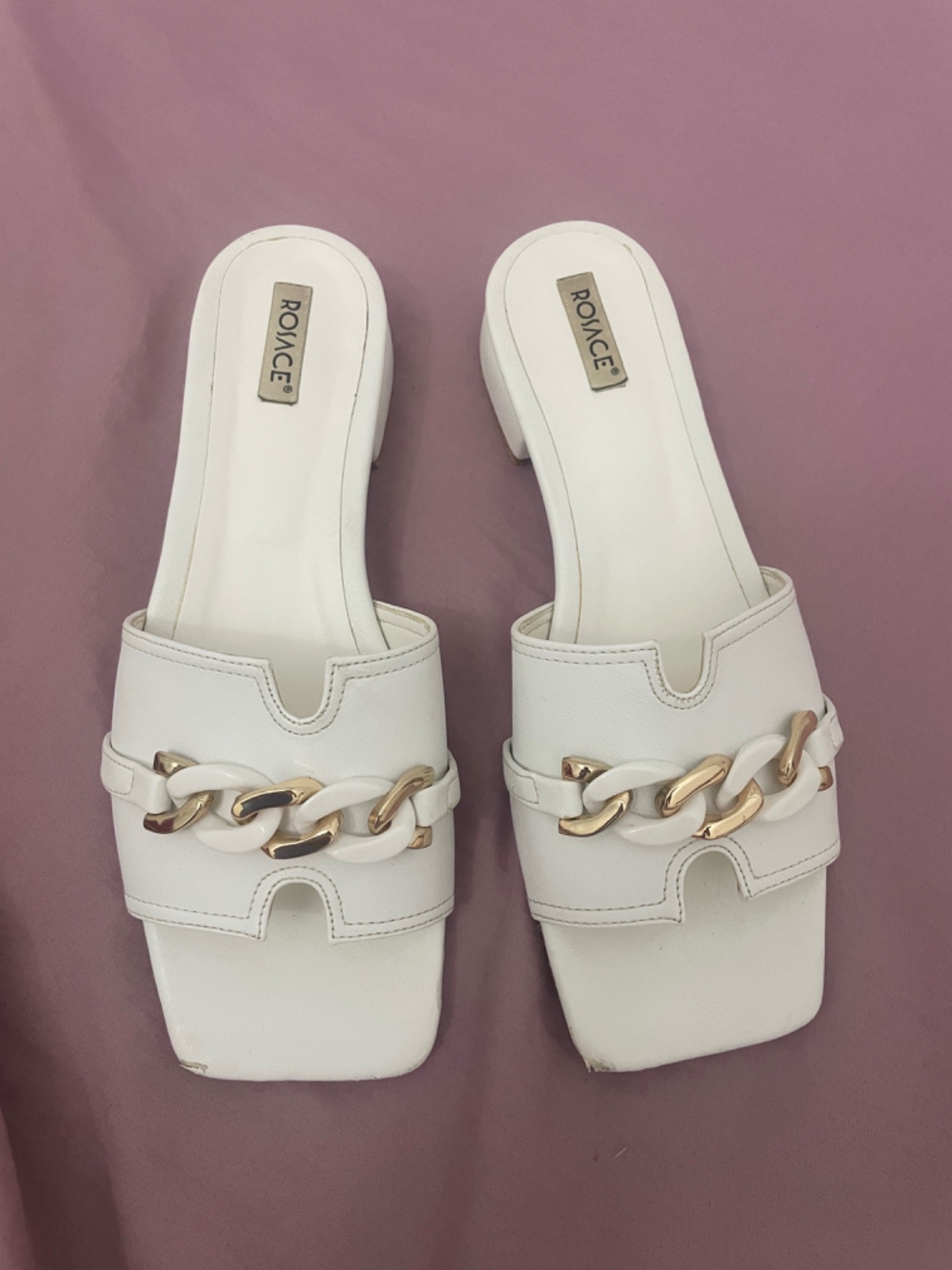 Mules blanche