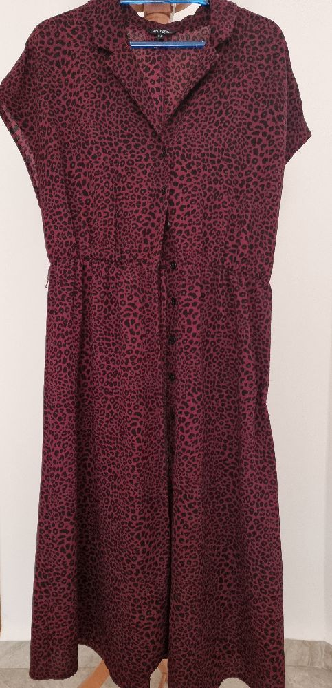 Robe 👗 effet léopard bordeaux 
