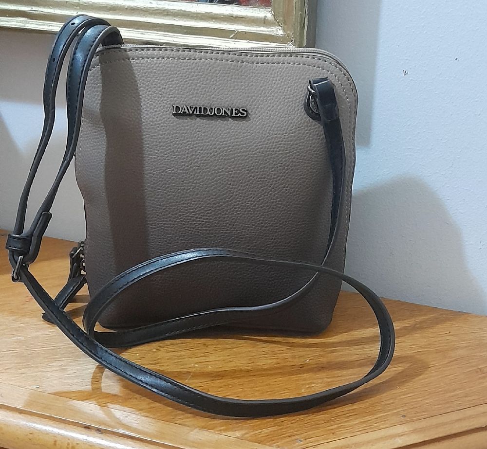 SAC A BANDOULIERE DAVID JONES VRAI CUIRE