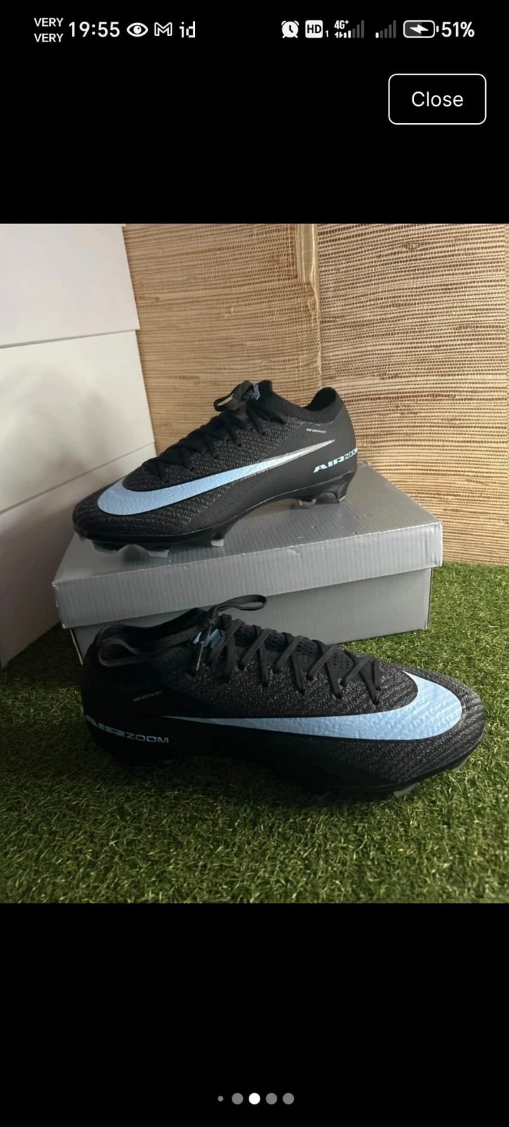 Crampons de football nike mercurial vapor 16 elite Fg Max voltage jaune