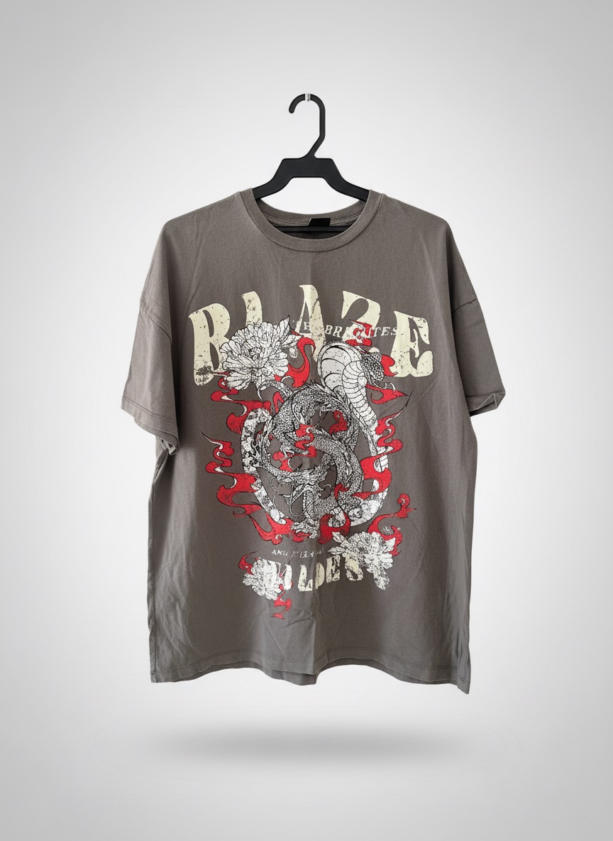 Bershka tshirt gris